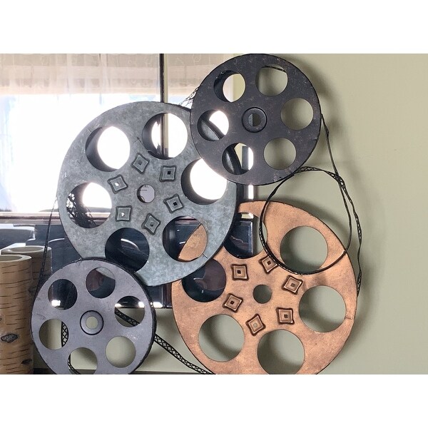 Shop Carbon Loft Priestley Four Film Reels Metal Wall Decor On