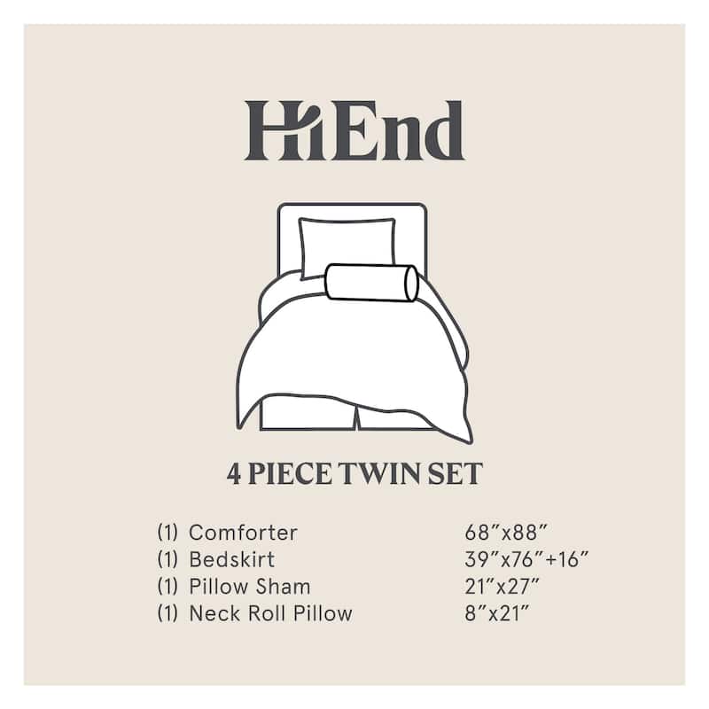 Paseo Road by HiEnd Accents Caldwell Faux Leather Comforter Set, 5PC