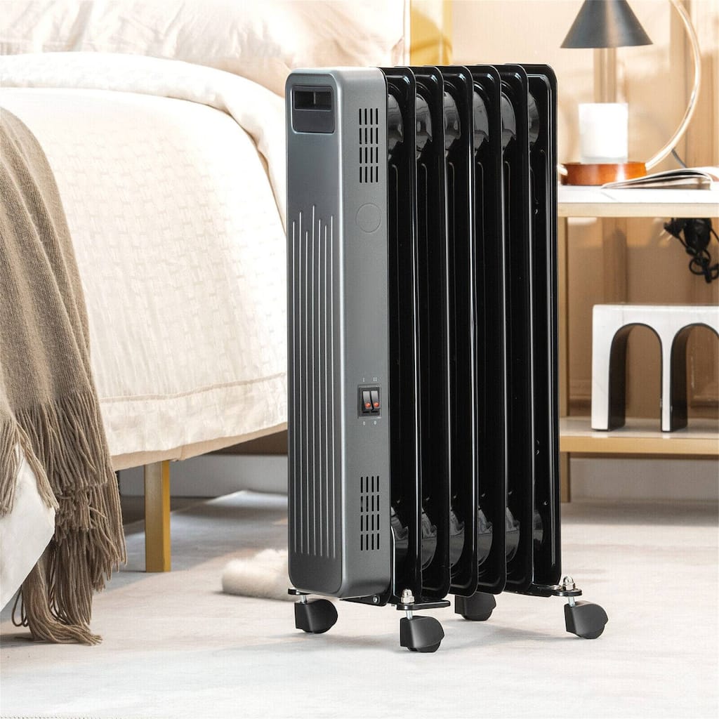 1500W Portable Oil Filled Radiator Heater for Home and Office