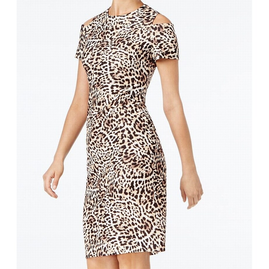 calvin klein cheetah dress
