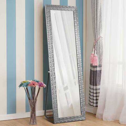 Sleek Style Thin Framed Full-Length Mirror Floor Mirror With Standing