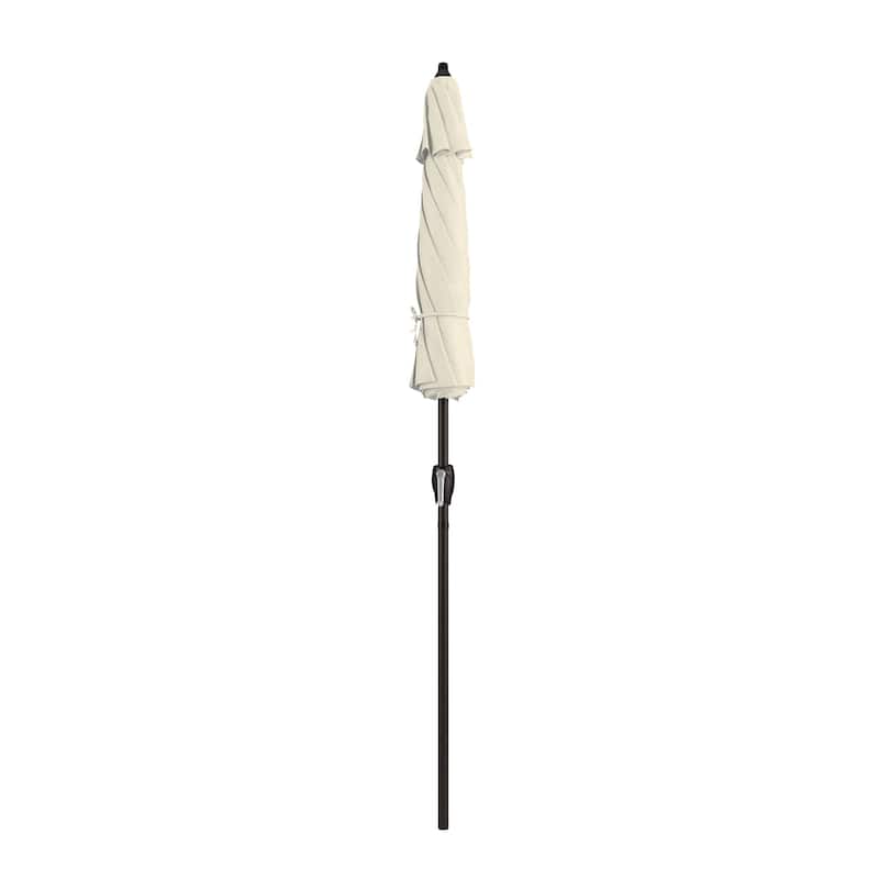 North Bend7.5 Foot Crank Lift Auto Tilt Patio Umbrella Outdoor Rated Acrylic Fabric by Havenside Home