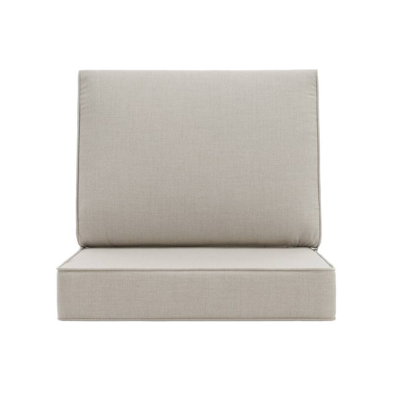 Outdoor 4.7" Thick Sunbrella Cushion Set with Back and Seat Cushions