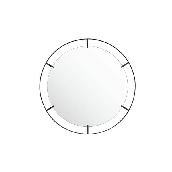 Varaluz Tabon 30inch Black Round Open Frame Mirror Bed Bath & Beyond