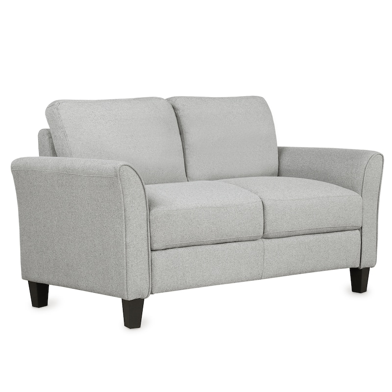 Modern Upholstered Linen Fabric Soft And Comfort Cushions,2 Seat - Bed ...