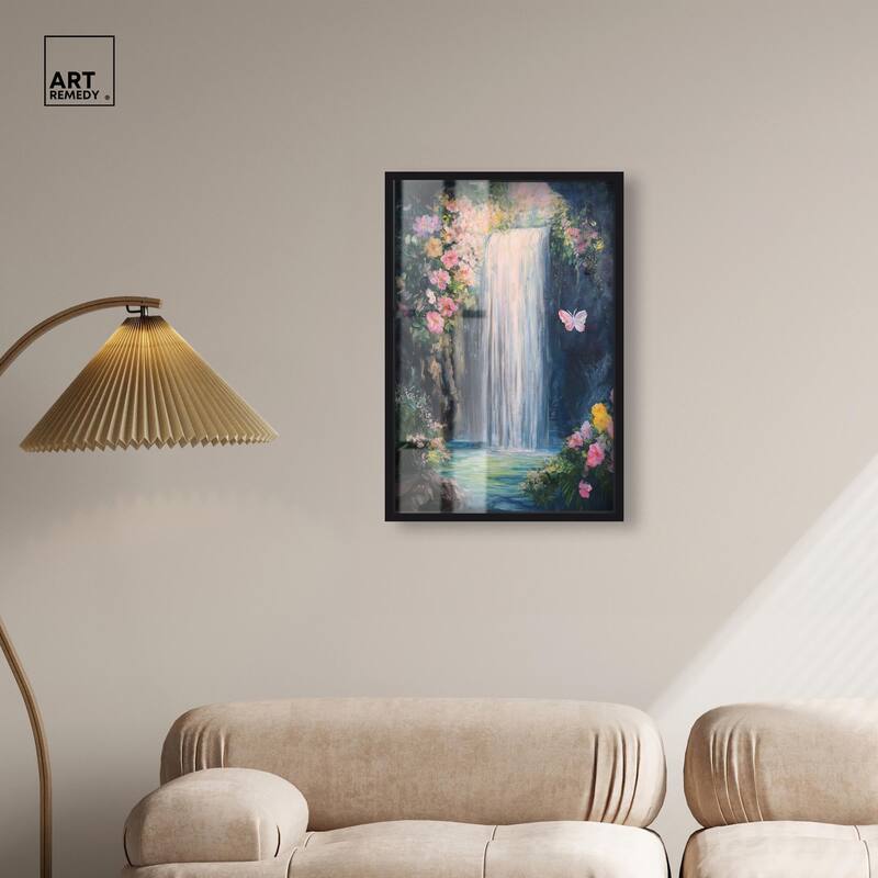Hidden Falls I Shadowbox by Art Remedy