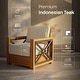 preview thumbnail 6 of 10, Cambridge Casual Provence Indonesian Teak 4-Piece Outdoor Conversation Set