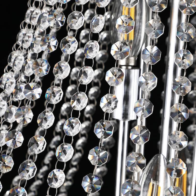 22-Inch Crystal Chandelier Lighting for Dining Room Modern Interior Luxury K9 Bedroom Crystal Chandelier Ceiling Light