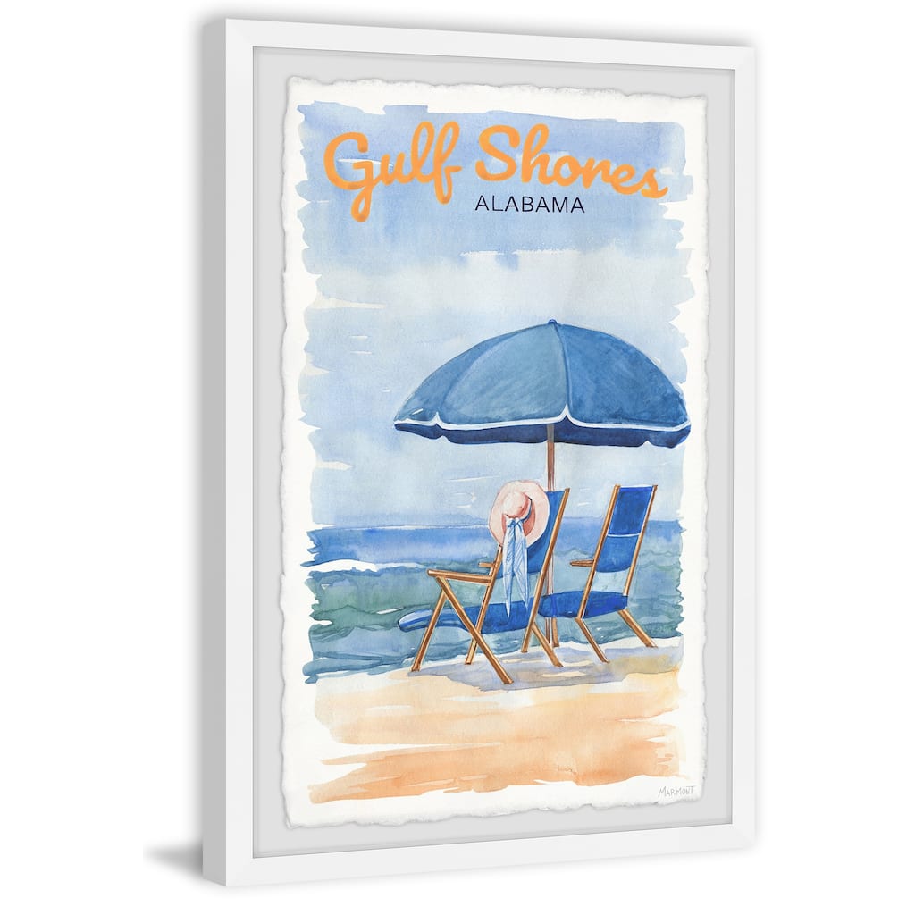 'Gulf Shores' Framed Painting Print