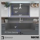 preview thumbnail 43 of 57, Karran QT-812 Top Mount 33 in. Large Single Bowl Quartz Kitchen Sink Kit