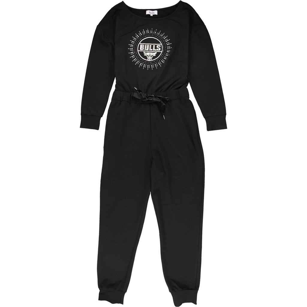Touch Womens Chicago Bulls Jumpsuit,, Black, Medium