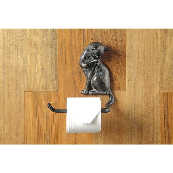 Shop Spi Home Cat Shaped Toilet Paper Holder Cast Aluminum Wall