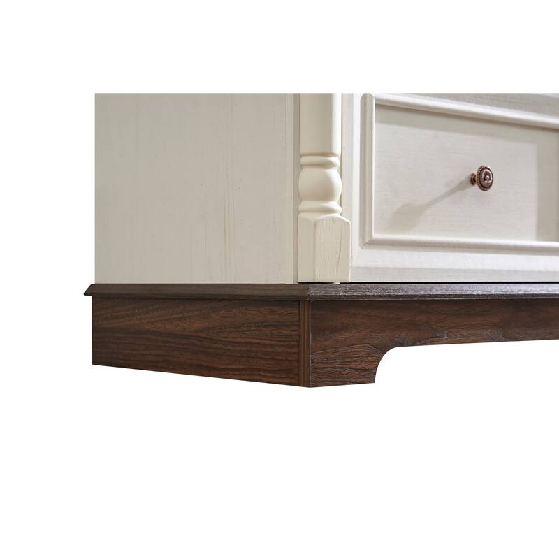 Farmhouse Style 6 Drawer Dresser Chest