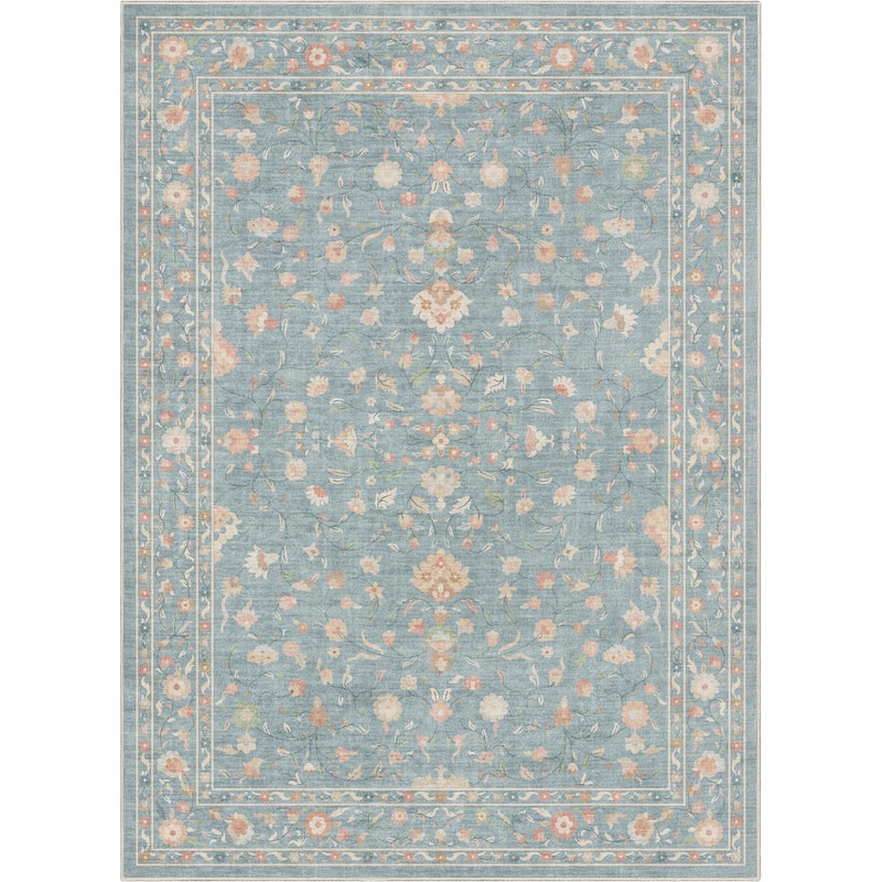 Well Woven Apollo Serapi Yazd Traditioal Floral Flat-Weave Area Rug