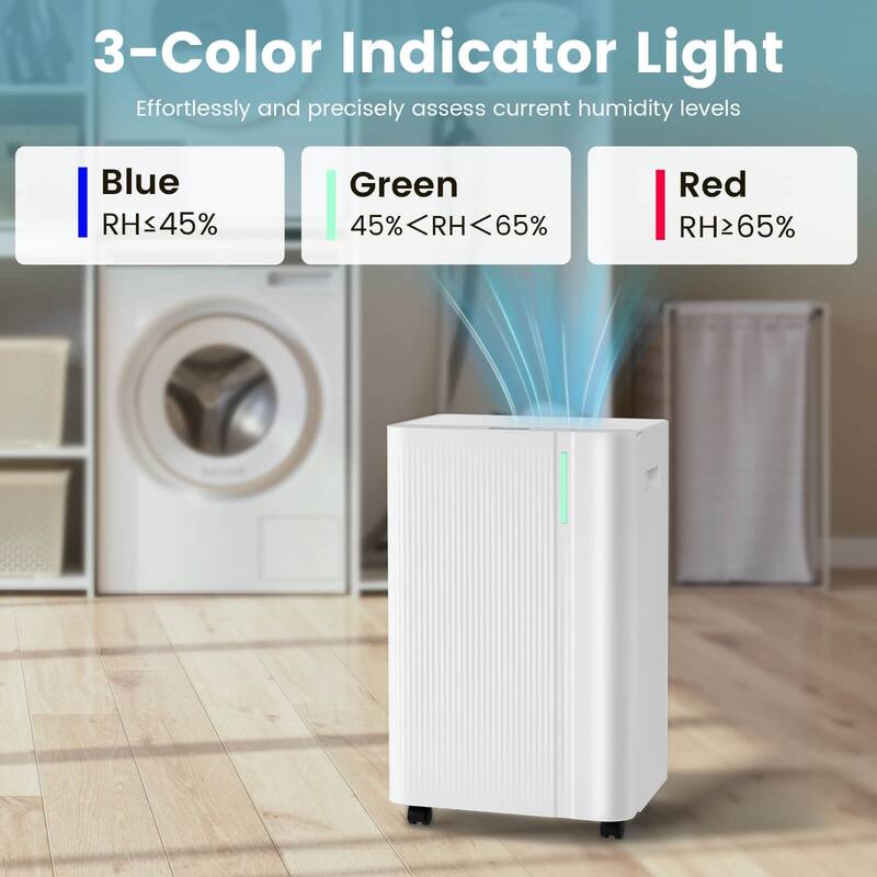 Costway 54 pints Dehumidifier With Drain Hose 3 Modes LED Display - See Details