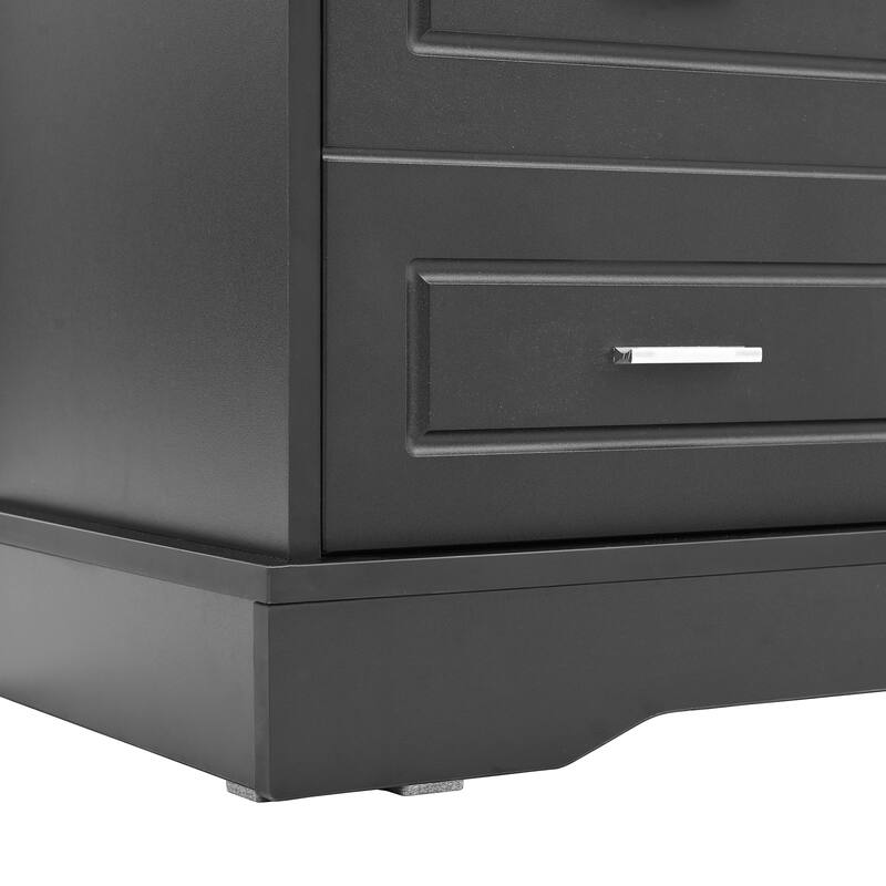 Hall Tree with Sliding Doors, Versatile Coat Rack with 6 Hooks & Handles, Mudroom Upholstered Bench Cabinet w/ Shoe Storag