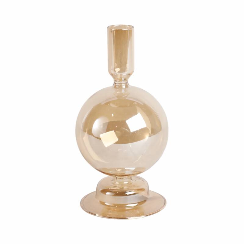 Glass Modern Bubble Taper Candle Holder