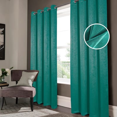 Nellie Geometric Room Darkening Window Curtain Panel 84"