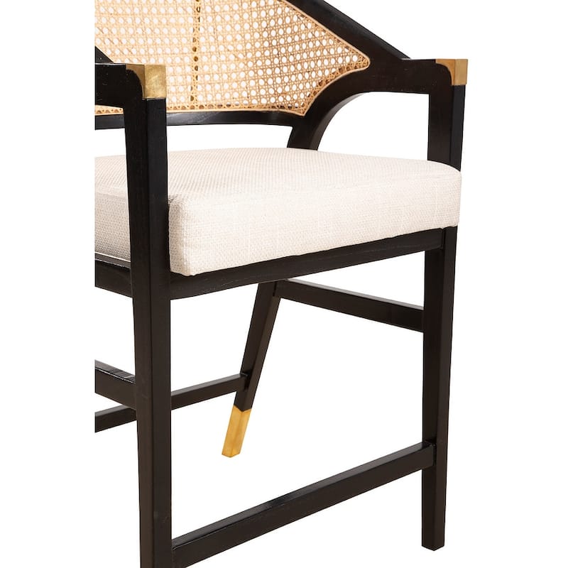 Furniture Classics Wood Black Royce Counter Barstool
