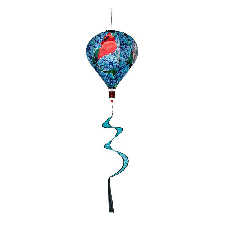 55" Hydrangea Cardinal Balloon Spinner