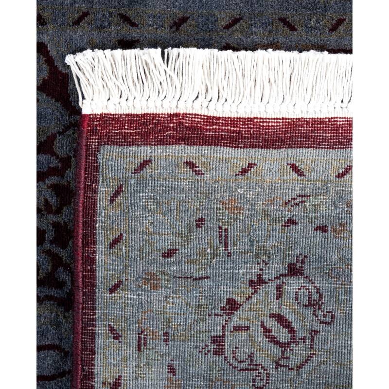 Overdyed One-of-a-Kind Hand-Knotted Area Rug - Gray - 2' 6" x 9' 3"