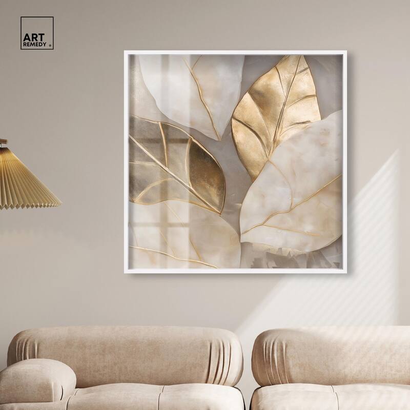 Golden Cascades Shadowbox by Art Remedy