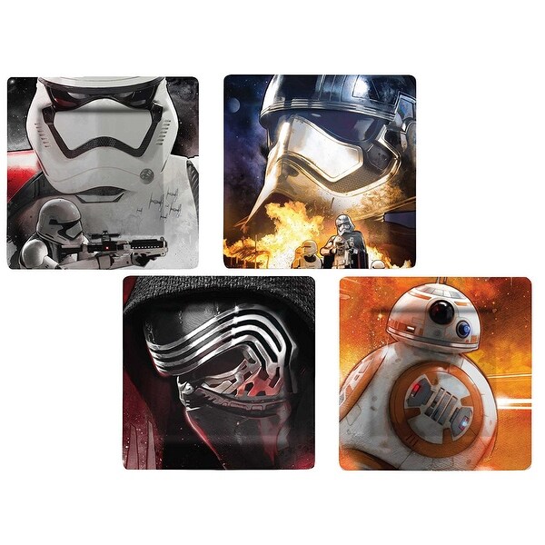 Star Wars: The Force Awakens Melamine Plate Set, 4 Pieces - Multi