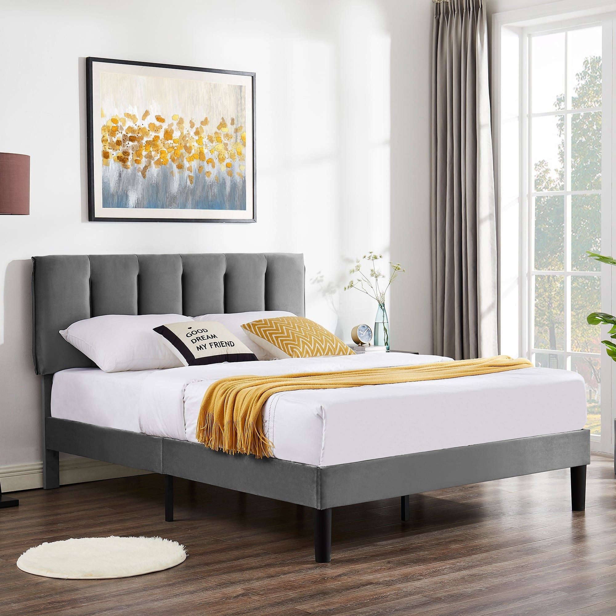 Adjustable height online bed frame