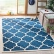 preview thumbnail 44 of 111, SAFAVIEH Courtyard Kathy Indoor/ Outdoor Waterproof Patio Backyard Rug 2'7" x 5' - Navy/Beige
