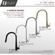 preview thumbnail 37 of 54, STYLISH Kitchen Sink Faucet Single Handle Pull Down Dual Mode Stainless Steel Polished