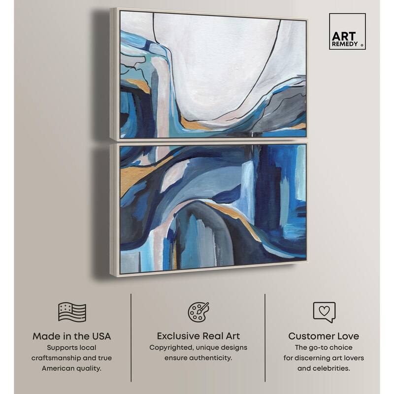 Mixture of Feelings Canvas Set of 2 by Art Remedy