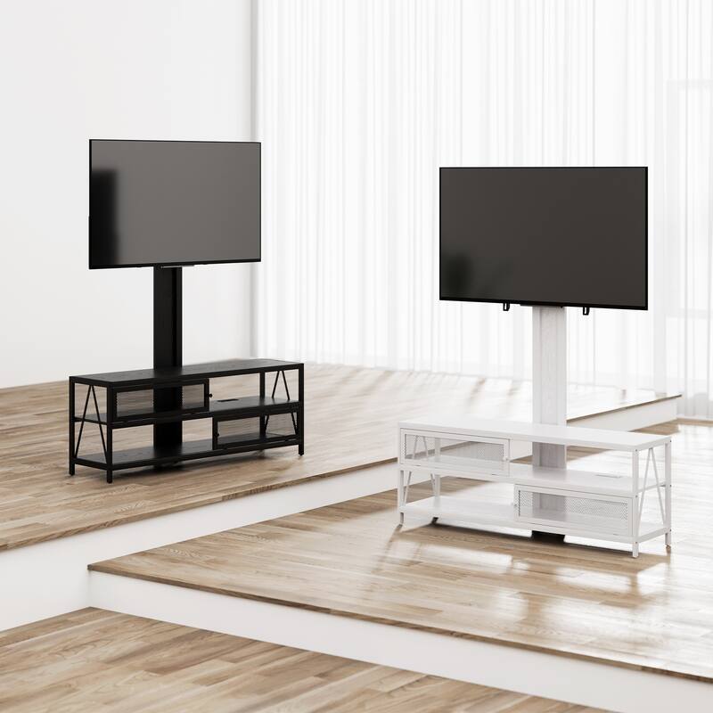 Modern Swivel Mount with Power Outlet for TV up to 70" - 50 inches