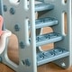 preview thumbnail 6 of 5, Toddler Slide and Swing Blue/ White - Multi