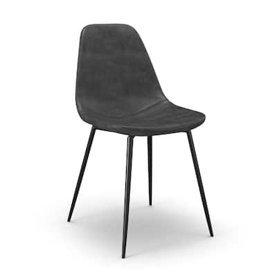 Maxine Vegan Leather Side Chairs (Set of 2)