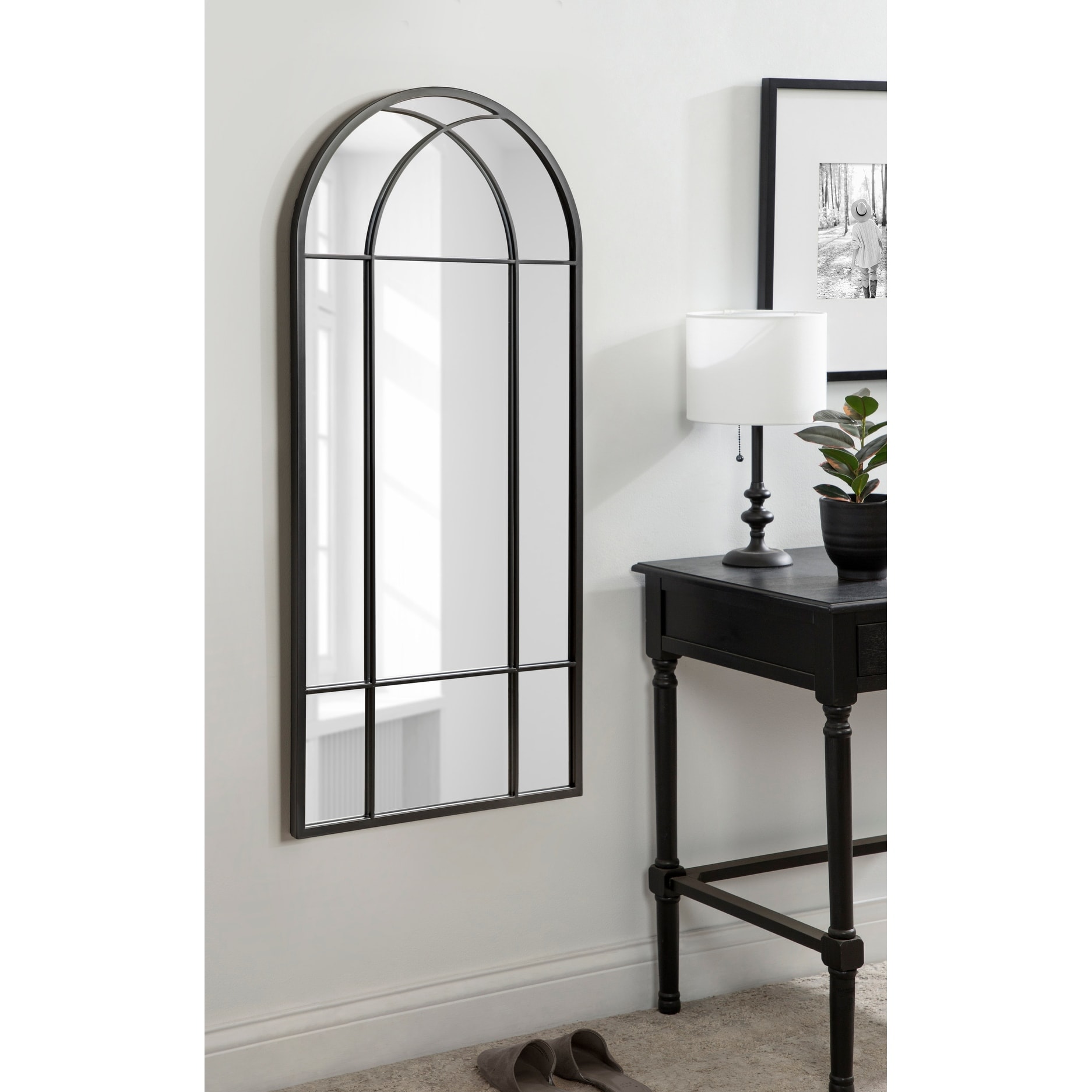 Kate and Laurel Dolbrook Framed Arch Mirror - 19x40