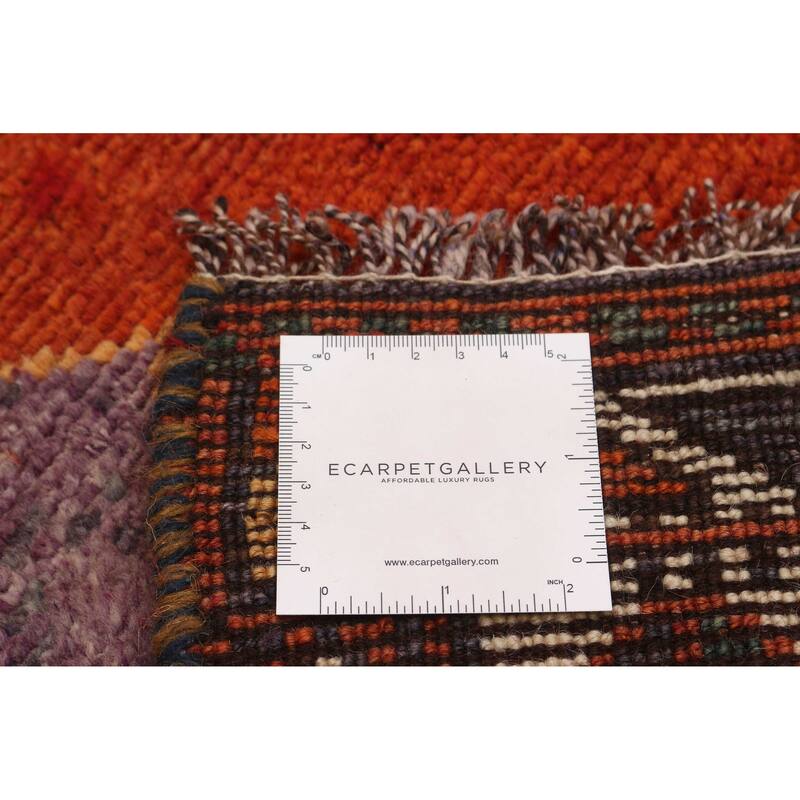 ECARPETGALLERY Hand-knotted Melis Vintage Red Wool Rug - 4'6 x 13'5