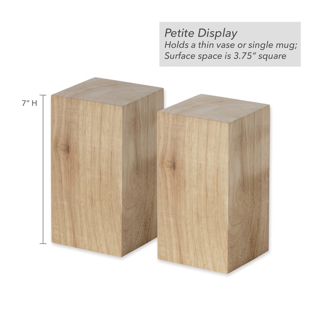 Tabletop Wood Risers - Set of 2
