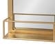 preview thumbnail 30 of 38, Kate and Laurel Jackson Metal Frame Mirror with Shelf