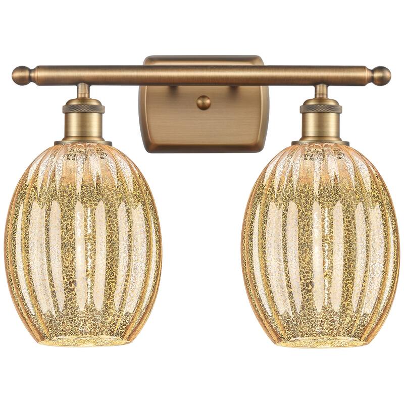 Innovations Lighting 516-2W-12-17 Preston Vanity Preston 2 Light 17" - Brushed Brass / Mercury