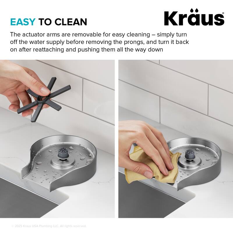 KRAUS CleanMate Glass Rinser for Kitchen Sink