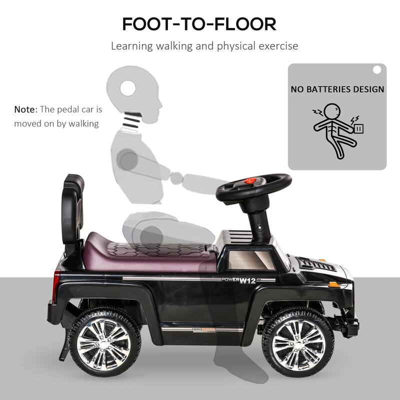 Rugged Toddler Push Car with Anti Tip Base and Storage Be Used for Backyard Play and Developmental Gifts​
