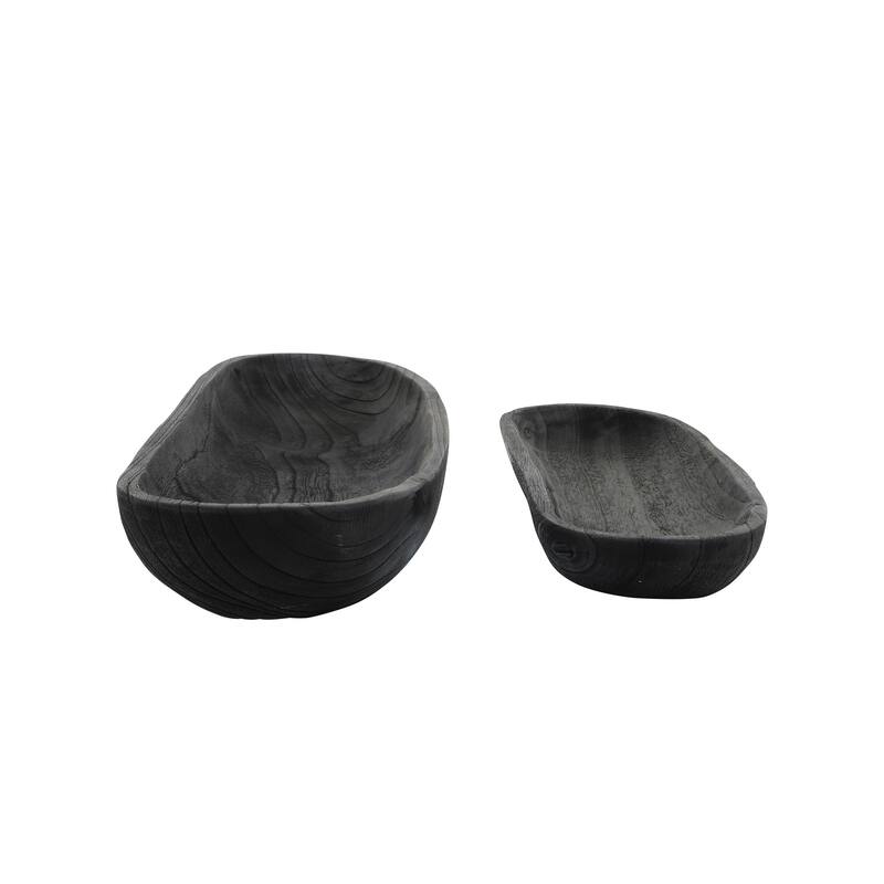 Sagebrook Home Coastal Decorative Wooden Plates