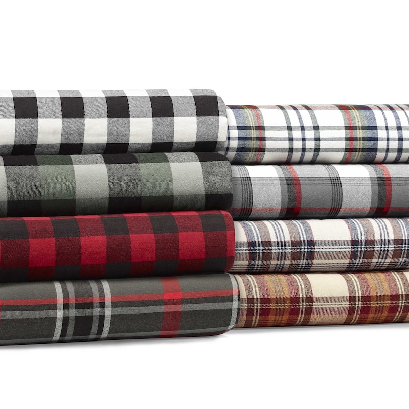 Eddie Bauer Flannel Sherpa Throws