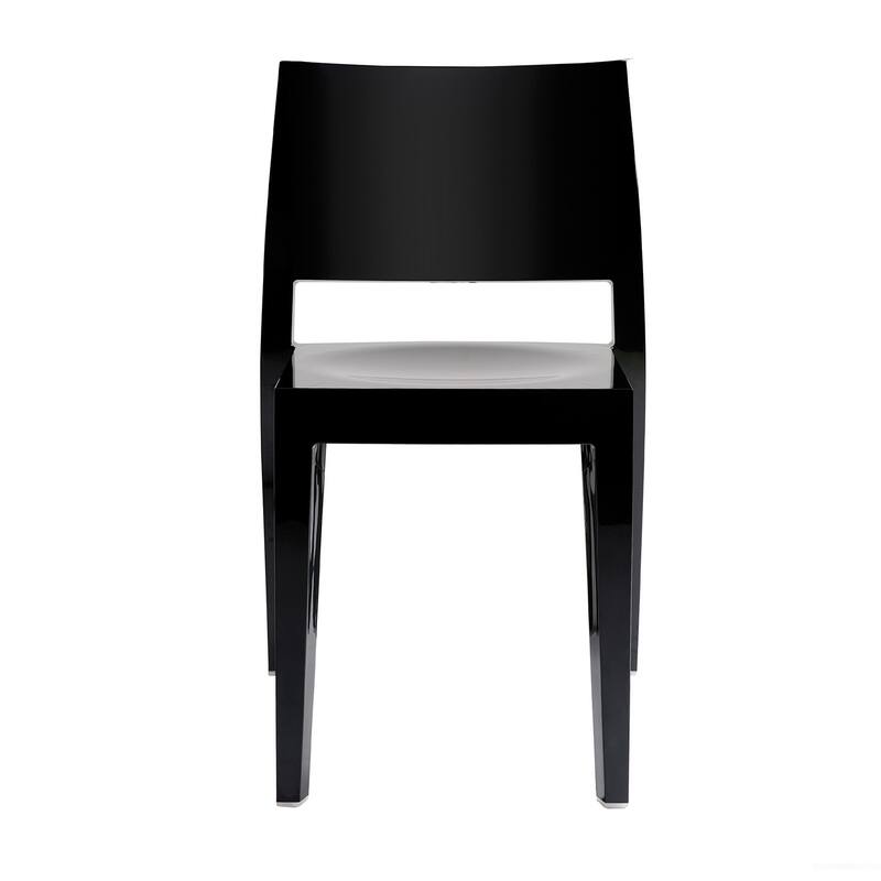 WRGHOME Modern Stacking Patio Dining Side Chair Indoor/Outdoor (Set of 2) - 31.10'' H X 19.29'' W X 19.68'' D