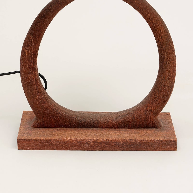 Decorative Table Lamp with Wooden Base For Living Room-Bedroom-Home Decor-Table Decor-15X10X21"