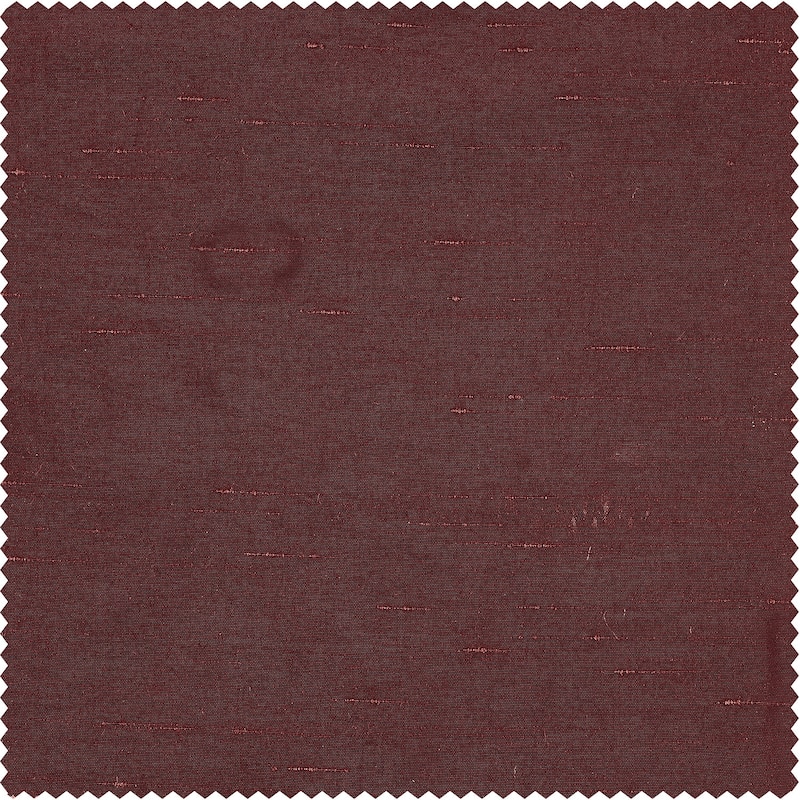 Exclusive Fabric Ruby Vintage Faux Textured Dupioni Silk Curtain (1 Panel)