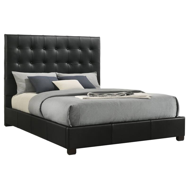 Medley Genuine Leather Platform Bed