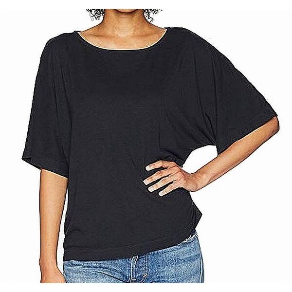 Shop Fresh Produce Women S Top Galaxy Black Size Xs Knit Scoop