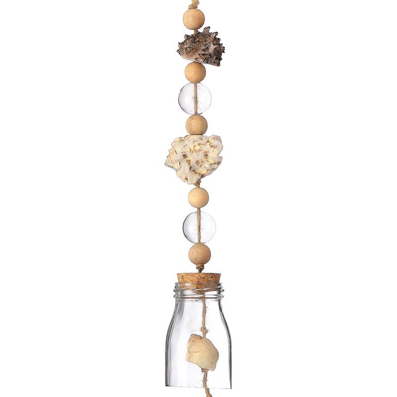 22" Resin And Glass Shell Windchime