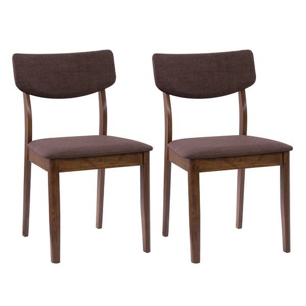 Corliving Branson Dining Chair With Brown Tweed Cushion Set Of 2 On Sale Overstock 32035299